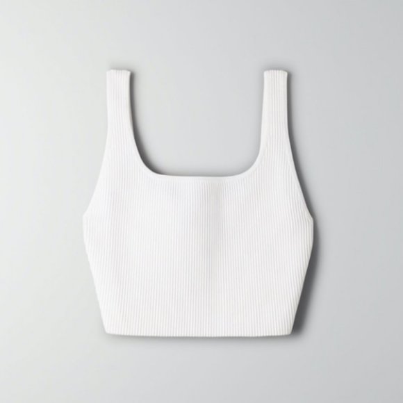 Aritzia Babaton Sculpt Knit Tank (White) - Picture 1 of 5